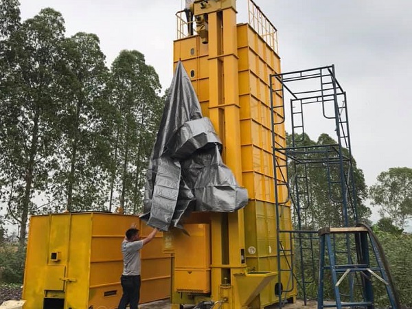 Installation Process of an Industrial Grain Dryer in Thailand