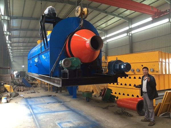 Sawdust Dryer Structure in Thailand